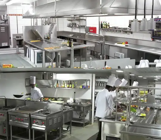 Professional commercial kitchen consulting environment